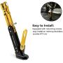 Universal Motorcycle Kickstand Accessories Adjustable Tripod Holder Side Parking Foot Support CNC Aluminum Foot Stand for Scooter Modified Motorbike Dit Pit Bike (Gold)
