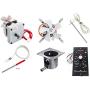 Direct Igniter Rebuild Kit Auger motor + Fan + Hot Rod + RTD + Steel Burn Pot & Control Board fits AC Traegers (Full Rebuild Kit)