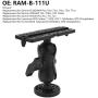 Fish Finder Mount, Black Marine Electronic Fish Finder Bracket Base Plate Kit RAM‑B‑111U Replacement for ECHOMAP Boat/Yacht Spare Parts