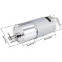 uxcell 12V DC 45 RPM Gear Motor High Torque Electric Reduction Gearbox Eccentric Output Shaft