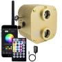 AZIMOM Bluetooth/RF Control 20W Twinkle Fiber Optic Lights Motor Source Dual-Head RGBW Light Box Engine Diver Music Sensor Mode for Car Home Star Ceiling Light Effect Decoration
