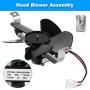 97012248 Exhaust Fan S97012248 Motor Hood Vent Fan Motor Assembly Replaces AP4527731 99080492 1172615 97005161 99080533 99080410 99080363