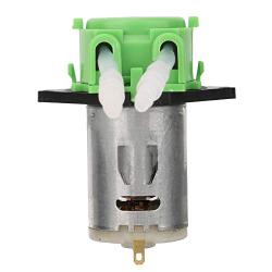 12V Flow Rate Controlled Peristaltic Pump DIY Replaceable Silica Gel Tube Head Dosing Pump Variable Quantitative Controller for Stable Delivery(Green)