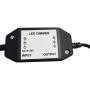 inSharePlus Mini Inline LED Dimmer Switch DC 12V 2A PWM with DC Jack 5.5/2.1 Connector for Single Color 3528 5050 LED Strip Light(1Pack, Black)