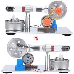 Single Cylinder Sterling Engine Model, Stirling Engine Generator Model, Physics Science Lab Teaching Tool, Educational Toy