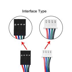 Creativity Nema17 Stepper Motor, 4 Lead Stepper Motor 42 Nema 17 Motor with 1m HX2.54 Cable 42BYGH 1.7A for CNC XYZ 3D Printer (17HS4401, 1PCS)