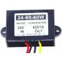 KNACRO DC 60V 1A DC 24V Step up to 60V Converter Regulator 1A 60W Power Supply Adapter for Motor Car Truck Vehicle Boat Solar System etc.(Accept DC 18V-36V Inputs)