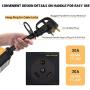 rv Surge Protector 30 Amp Smart RV Surge Protector with Waterproof Cover All-in-1 Circuit Analyzer Power Guard for RV, Camper, Trailer, Truck, Motorboat,Black