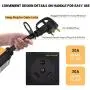 rv Surge Protector 30 Amp Smart RV Surge Protector with Waterproof Cover All-in-1 Circuit Analyzer Power Guard for RV, Camper, Trailer, Truck, Motorboat,Black