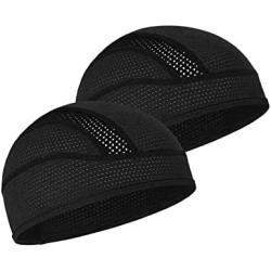Skull Cap Helmet Liner Beanie, Cooling Mesh Cycling Running Hat for Men Women, Fits Under Helmets