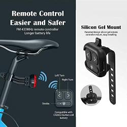 OULOO Smart Bike Turn Signals Front and Back LED Control Auto On/Off Bicycle Brake Light and Light Helmet Installation for Bicycle Scooter Motorcycle and Skate Board