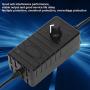 Zunate Universal Power Adapter, 24W 2A 3‑12V Adjustable Voltage Speed Regulation Switching Replacement Power Supply for LCD, LED Light Bar, Motor(Black)