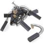 TOPPROS 10 Pcs Carbon Brushes with wire leads and brush springs attached 24mm x 8mm x 6 mm for Generic Electric Motor