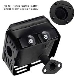 HIFROM Muffler Exhaust Assembly Replacement for Honda GX160 5.5HP GX200 6.5HP Engines/Motors Replace OEM Honda 18300-ZE1-900