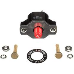 Quicksilver 50 Amp Circuit Breaker 11178A01 - with Nut Connections and Attaching Hardware
