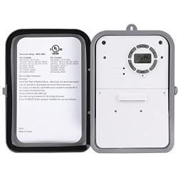 DEWENWILS Pool Pump Timer, Outdoor Digital Light Timer, 2HP 40A 120-277 VAC, 7-Day 20 ON/Off Programmable Timer Switch for Outdoor/Indoor Water Heater, Pool Pump, SPA, Motor, UL Listed