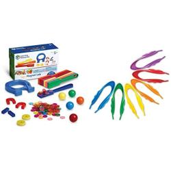 Learning Resources Super Magnet Lab Kit, STEM Toy & Jumbo Tweezers, Sorting & Counting, Preschool Science, Homeschool, Toddler Fine Motor Skill Development, Set of 12