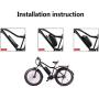 Jieoto 48V 10AH 13AH 15AH 17AH Ebike Battery, Electric Bicycle Battery Lithium ion Bike Battery with 2A Charger and BMS Protection Board for 200W~750W Electric Bike Motor