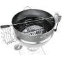 Kettle Grill Rotisserie Kit for 22-Inch Kettle Charcoal Grills as Weber/Napoleon/Kingsford; Universal Stainless Steel Grill Rotisserie Kit with Ring/Electric Spit Motor/Meat Forks/Tool Holder