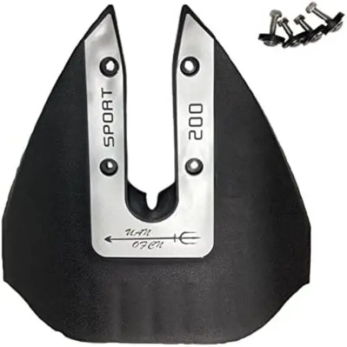 XR Marine Sport-200 Whale Tail Hydrofoil Stabilizer For Boat Outboards / SternDrives 9.9-300HP With Premium Black Plastic