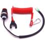 Outboard 398-06830-0 345069300M 353068200M 361069300M 353068201M 398068300M Kill Stop Switch Safety Tether Lanyard Cord for Tohatsu for Nissan for Mercury Mariner Mercruiser Quicksilver Boat Engine
