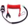 Outboard 398-06830-0 345069300M 353068200M 361069300M 353068201M 398068300M Kill Stop Switch Safety Tether Lanyard Cord for Tohatsu for Nissan for Mercury Mariner Mercruiser Quicksilver Boat Engine