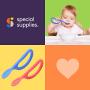 Special Supplies Duo Spoon Loops Oral Motor Therapy Tools, 2 Pack, Textured Stimulation and Sensory Input Treatment for Babies, Toddlers or Kids, BPA Free Silicone with Flexible, Easy Handle