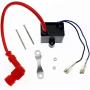 shanmu CDI Ignition Coil And Magneto for 50cc-80cc 2-Stroke Engine Motorized Bicycle Engine CDI Ignition Coil Magneto Stator Coil Spark Plug Kit