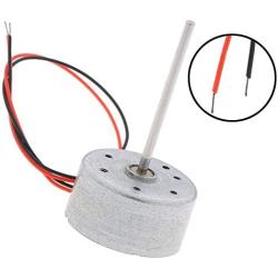 Pangocho Jinchao-Dc Motor 3V-6V Low Voltage Starting 300 Mute Solar Motor, for DIY Making, DC Long Shaft, Easy to Install