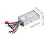 Dilwe Brushless Speed Controller, E-Bike Controller 48V 500W Motor Speed Brushless Controller for Electrical Scooter Bicycle
