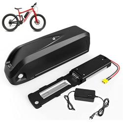 Grideto 48V 52V Electric Bike Battery, Mountain Bike Lithium Li-Ion Battery Pack Hailong 18650 Cells Pack,with USB Port, 30A BMS and 2A Charger, for 200-1000W Motor