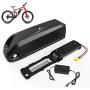 Grideto 48V 52V Electric Bike Battery, Mountain Bike Lithium Li-Ion Battery Pack Hailong 18650 Cells Pack,with USB Port, 30A BMS and 2A Charger, for 200-1000W Motor