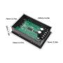 PWM DC Brush Motor Speed Controller 30A 6.5V-55V Digital LCD Cycle Run Stop Timer Generator Driver Module Motor Cycle Timer Motor Equipment Accessories