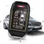 Acteam 2 Way Car Security with Remote Start Car Alarm System with Big LCD Display Remote Starter Turbo Timer Mode Shock Warning 1500M Long Remote Range DC12V