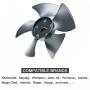 Réducteur de Condensation de Réfrigérateur Aleald (W10156818) pour Remplacer 12825802 EA1964356 AP4323896 1454592 61006191 pour Whirlpool Kenmore Admiral etc. Moteur de Filtre Réfrigérateur - 1 Pack