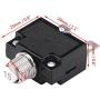 Thermal Overload Protector, AC 125/250V Push Reset Button Circuit Breaker Protector(15A)