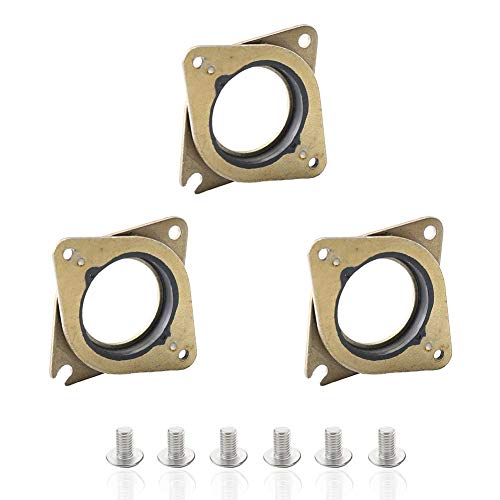 Houkr NEMA 17 Stepper Steel Motor Damper and Rubber Vibration Damper with M3 Screw for Creality CR-10, 10S 3D Printer, CNC Router (3 Pack)