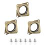 Houkr NEMA 17 Stepper Steel Motor Damper and Rubber Vibration Damper with M3 Screw for Creality CR-10, 10S 3D Printer, CNC Router (3 Pack)
