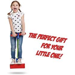 New Bounce Pogo Stick for Kids - Foam Pogo Jumper for Boys and Girls Ages 3 to 5 Years -100% Safe, Bouncy Toy for Toddlers, Squeaks with Each Hop
