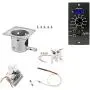 Kit de pièces de rechange GRISUN Fire Burn Pot, Hot Rod Ignitor, Moteur à broche et Ventilateur d'induction pour barbecue avec Thermostat numérique de contrôle. Kit de pièces de rechange GRISUN Fire Burn Pot, Hot Rod Ignitor, Moteur à broche et Ventilateur d'induction pour barbecue avec Thermostat numérique de contrôle.