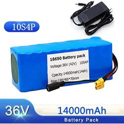 Wnicek 36V E-Bike Battery 8AH/ 14AH 500W High Power Rechargeable Lithium-ion Battery with 42V Charger Fit for 500W 350W 250W 200W Motor for Scooters Electric Tools Electric Tricycles