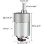 Moteur Électro-aimant DC 24V 530RPM avec Engrenages 18.8:1, Couronne Métallique, Axe Moteur 37x52mm pour Robot, Modèle RC, DIY Moteur Moteur Électro-aimant DC 24V 530RPM avec Engrenages 18.8:1, Couronne Métallique, Axe Moteur 37x52mm pour Robot, Modèle RC, DIY Moteur