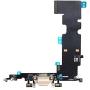 Johncase OEM Charging Port Dock Connector Flex Cable + Microphone + Cellular Antenna + Vibration Motor Connector Replacement Part Compatible for iPhone 8 Plus All Carriers (Gold)
