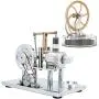 DjuiinoStar Most Classical Stirling Engine DLTD-303 and Luxury Hot Air Stiring Engine DHA-BG-405 Bundle