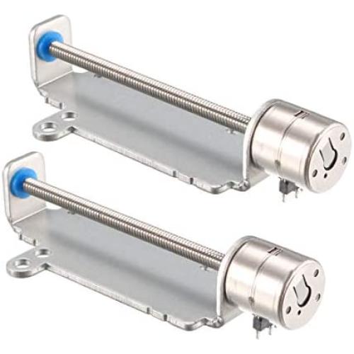 uxcell 2PCS DC 3V 2 Phase 4 Wire Micro Stepper Stepping Motor Screw for Camera Focusing Motor