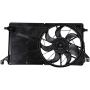 TYC 621270 Cooling Fan Assembly Compatible with 2004-2009 Mazda Mazda3, Black