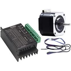 SUTK TB6600 Stepper Motor Driver Nema23 Nema17 4A DC9-42V for NEMA23 Motor CNC Router Controller 3D Printer Motor Drive (Color : Driver with Motor)