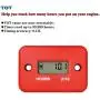 Runleader Digital LCD Waterproof Hour Meter for Small Engine,Track Oil Change Intervals, Generator,Lawn Mower,Outboard,ATV,Snow blowers,Marine,Dirt Ski ,Motorcycle(Included Bracket-HMB004)(M4-RE)