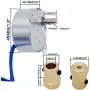 Twidec/7mm Connector Synchronous Motor AC100~127V 50/60HZ Turntable Synchron Motor 4W CW/CCW Electric Motor 5-6RPM/MIN +Hexagon Shaft Motor Flexible Coupling Coupler+ Allen Wrench TYC-50-501P