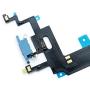 Johncase OEM Charging Port Dock Connector Flex Cable + Microphone + Vibrating Motor Buckle Replacement Part Compatible for iPhone XR All Carriers (Blue)